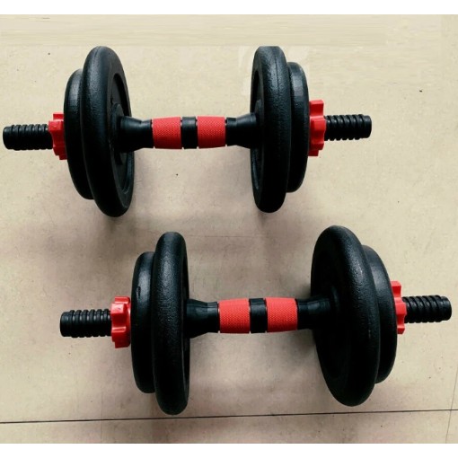 Juego de mancuernas ajustables de hierro fundido 15 kg