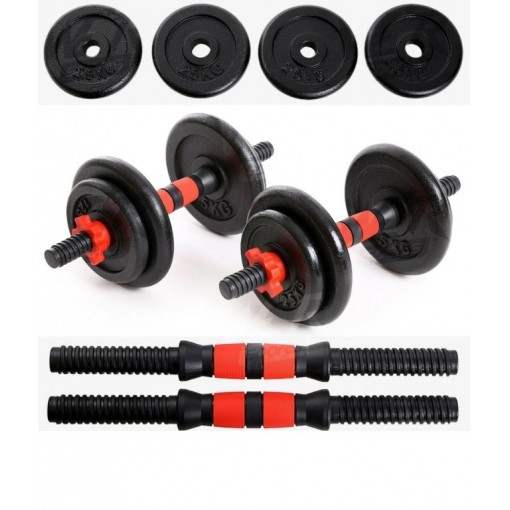 Juego de mancuernas ajustables de hierro fundido 15 kg