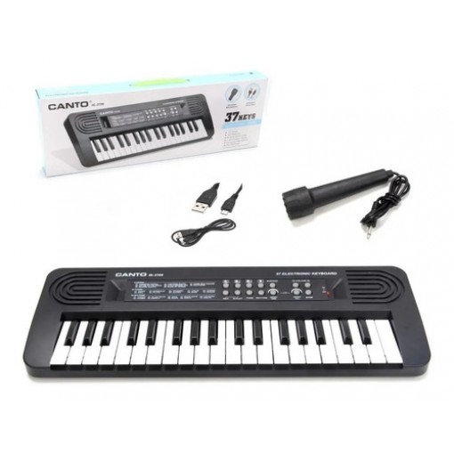 Piano Electrónico de 37 Teclas, Tonos, Graba de juguete