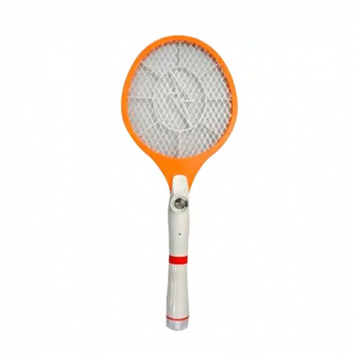 Raqueta Electrica Mata Moscas Zancudos Insectos Linterna