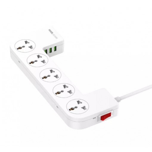  Regleta Universal SC5309 con 5 salidas y 3 puertos USB