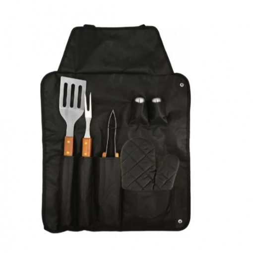 Set Parrillero Con Pinza Guante Barbacoa